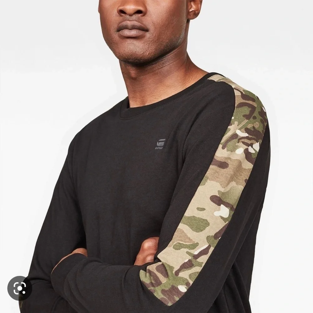 G-Star Graphic 1 Meson Ribbed Long Necked Shirt - Picture 2 of 7